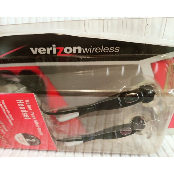 Vintage Verizon Wired Earbuds Jabra Mini-Boom 2.5mm Jack Short Microphone NIB - Picture 8 of 12